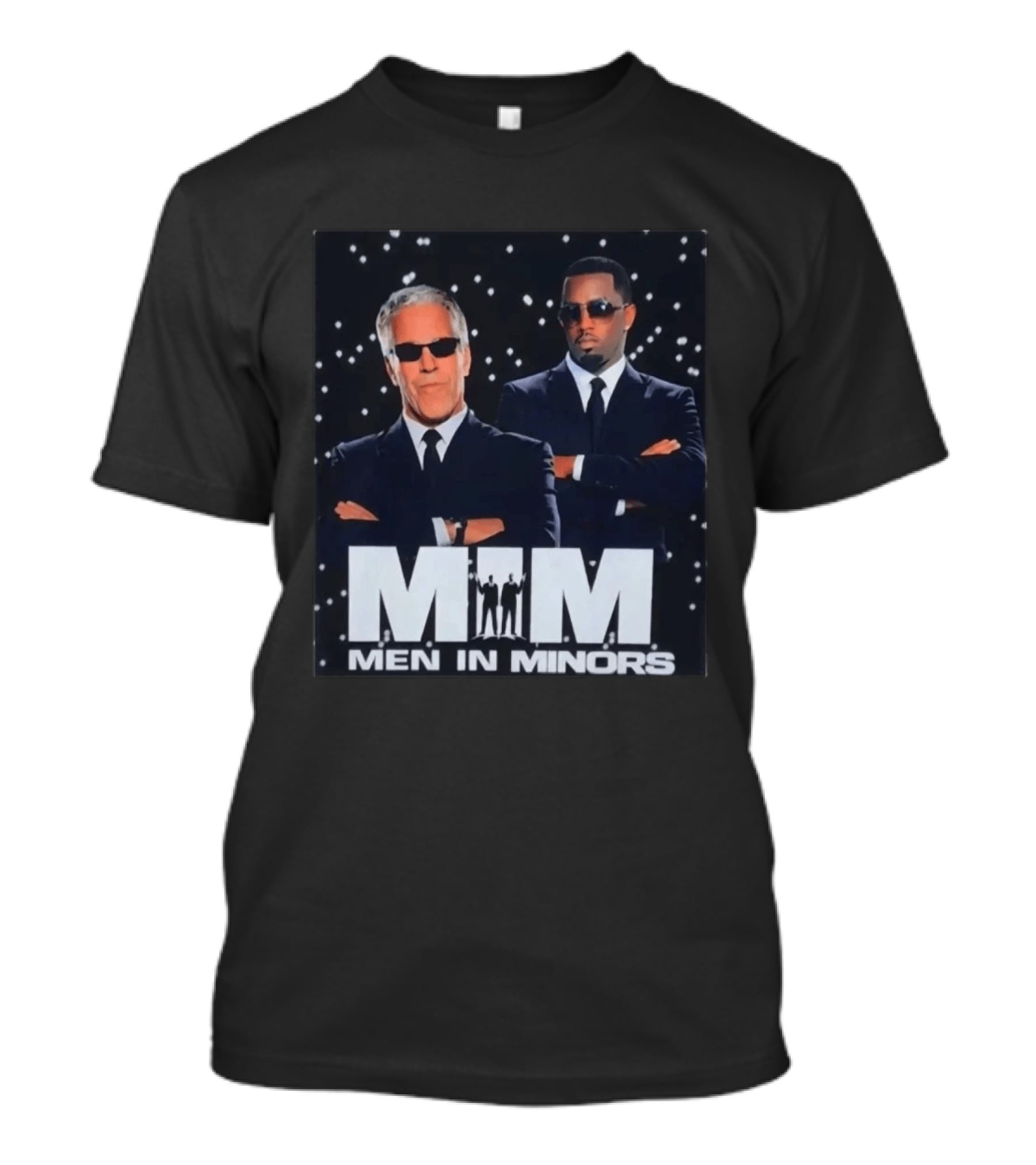 MiM Men In Minors Suit Sunglasses Stars T-Shirt