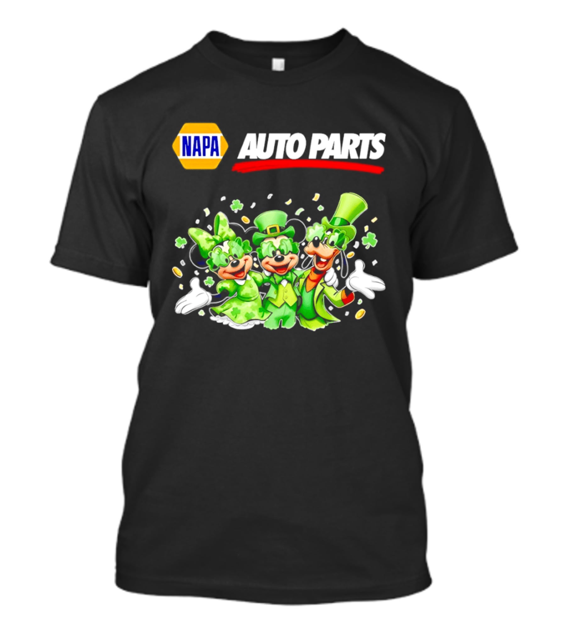 NAPA Auto Parts Mickey Mouse St Patrick's Day T-Shirt