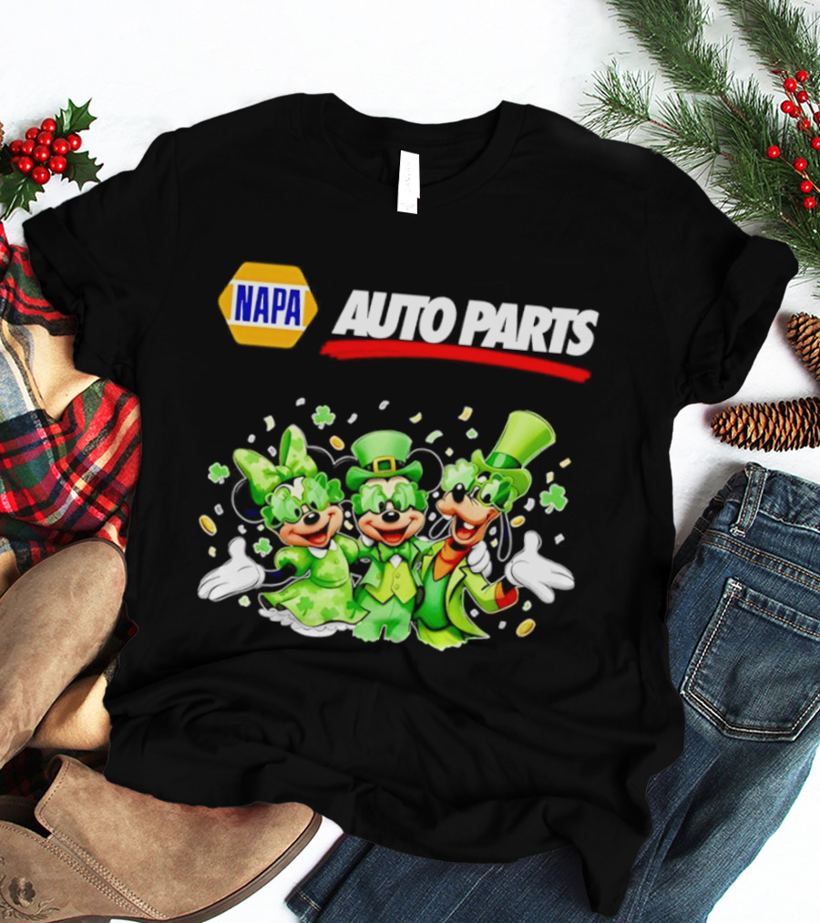 NAPA Auto Parts Mickey Mouse St Patrick's Day T-Shirt