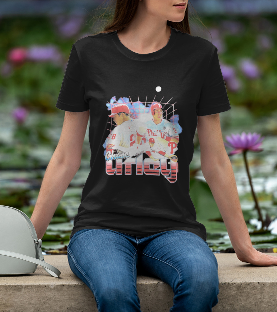 Chase Utley Philadelphia Phillies Baseball Icon 26 T-Shirt