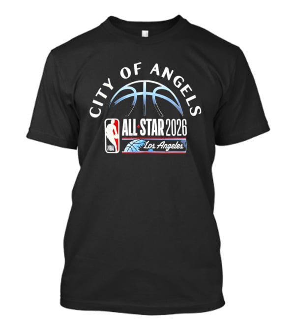 City Of Angels NBA All Star 2026 Los Angeles Basketball Event T-Shirt