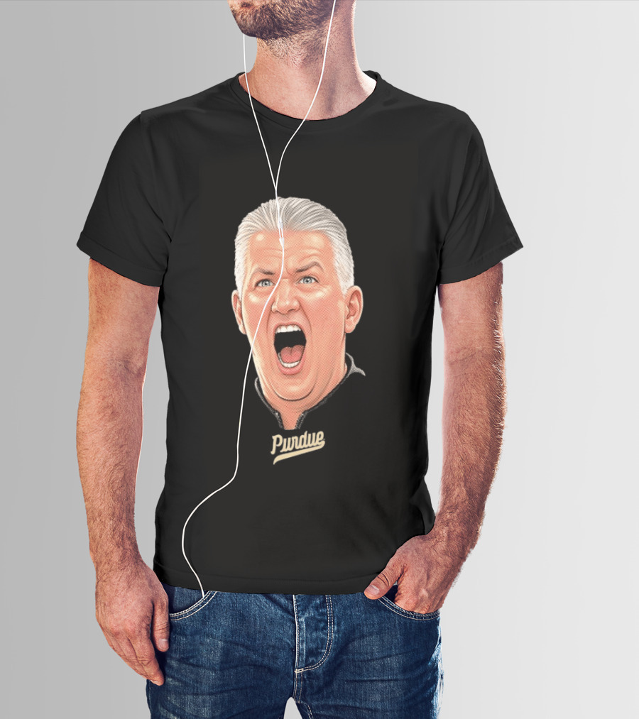 Purdue Boilermakers Coach Painter Bighead T-Shirt