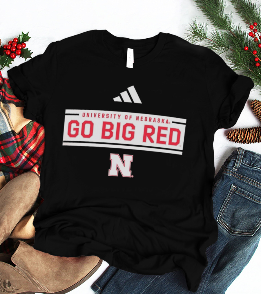 University Of Nebraska Go Big Red Adidas Nebraska N T-Shirt