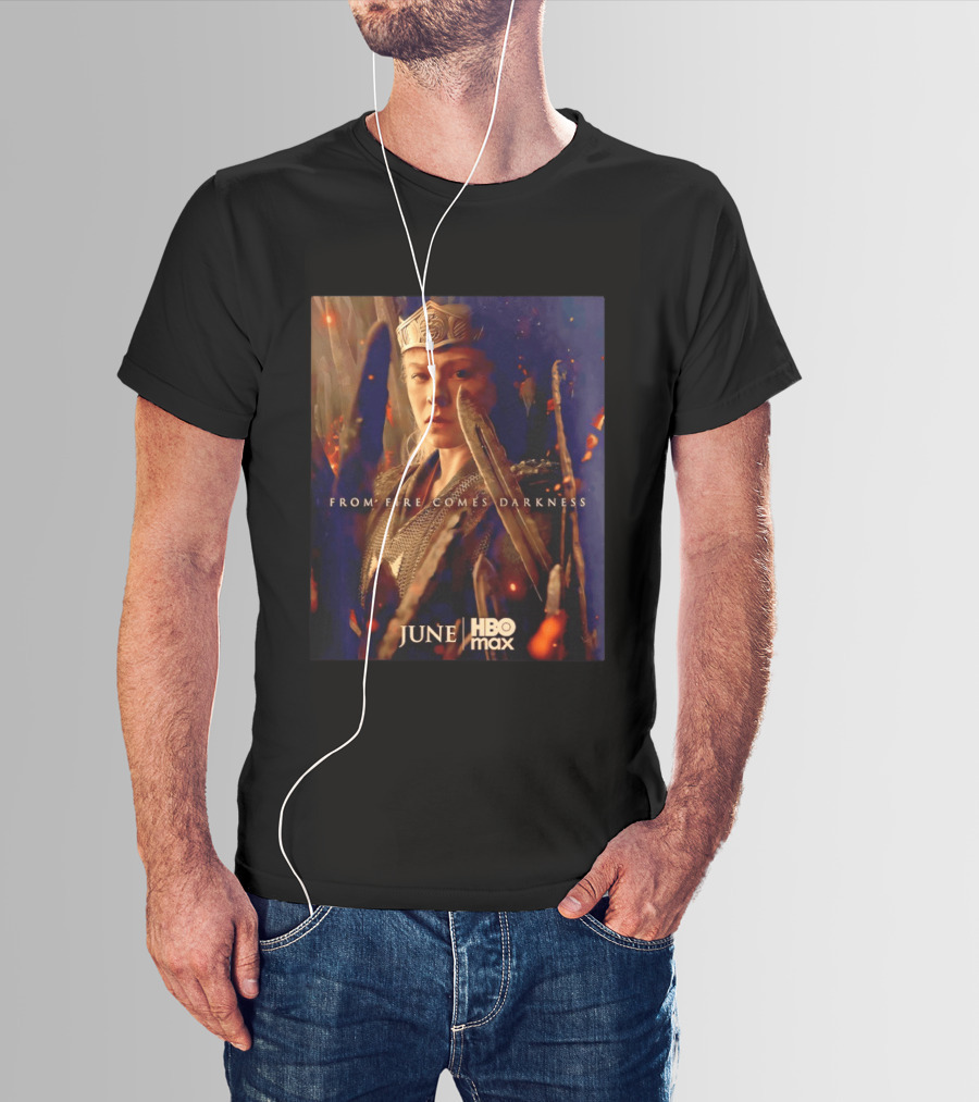 House Of The Dragon Queen Rhaenyra From Fire Comes Darkness HBO Max June T-Shirt
