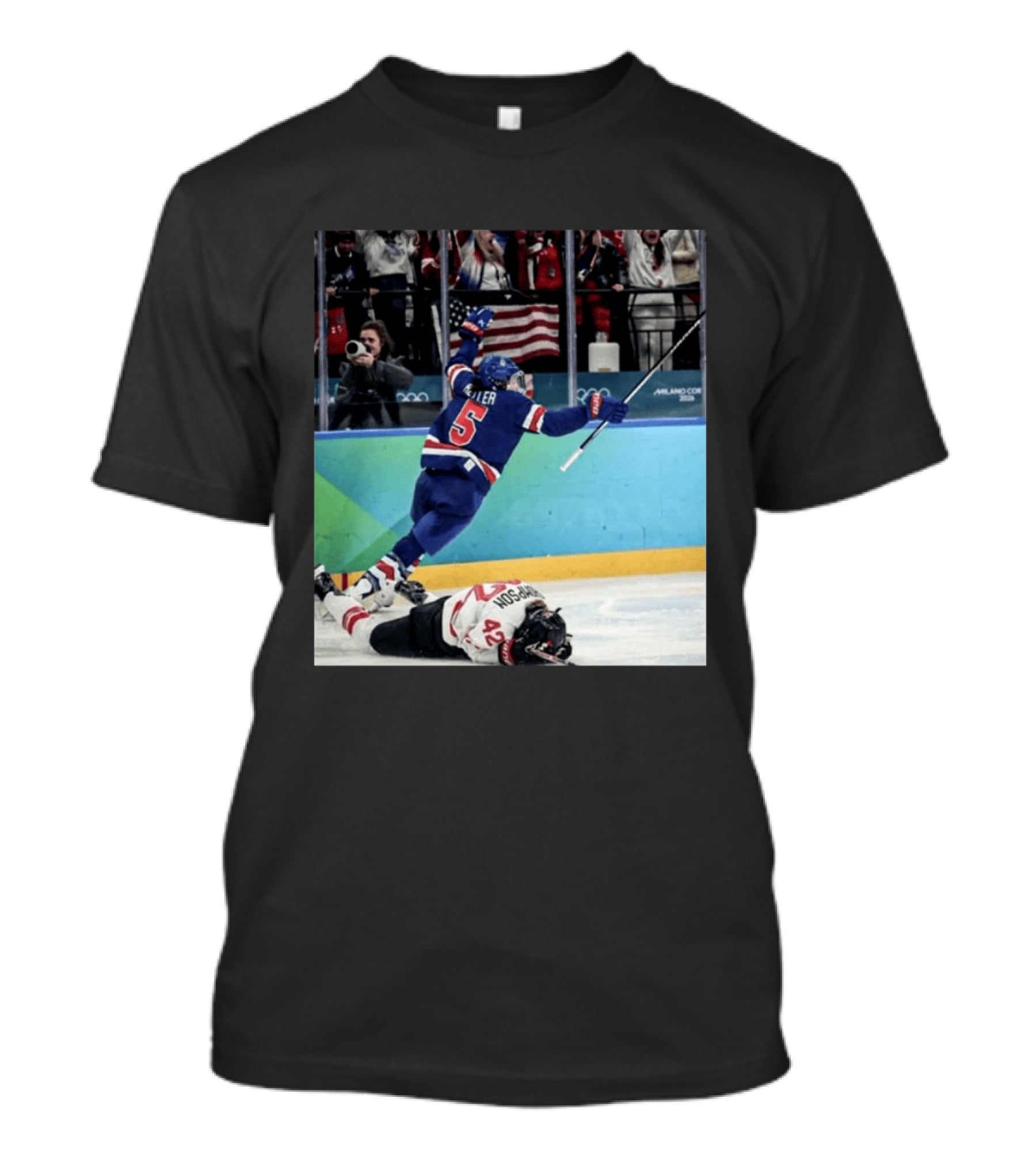 Team USA Women's Hockey Gold Win Milan 2026 Celebration T-Shirt