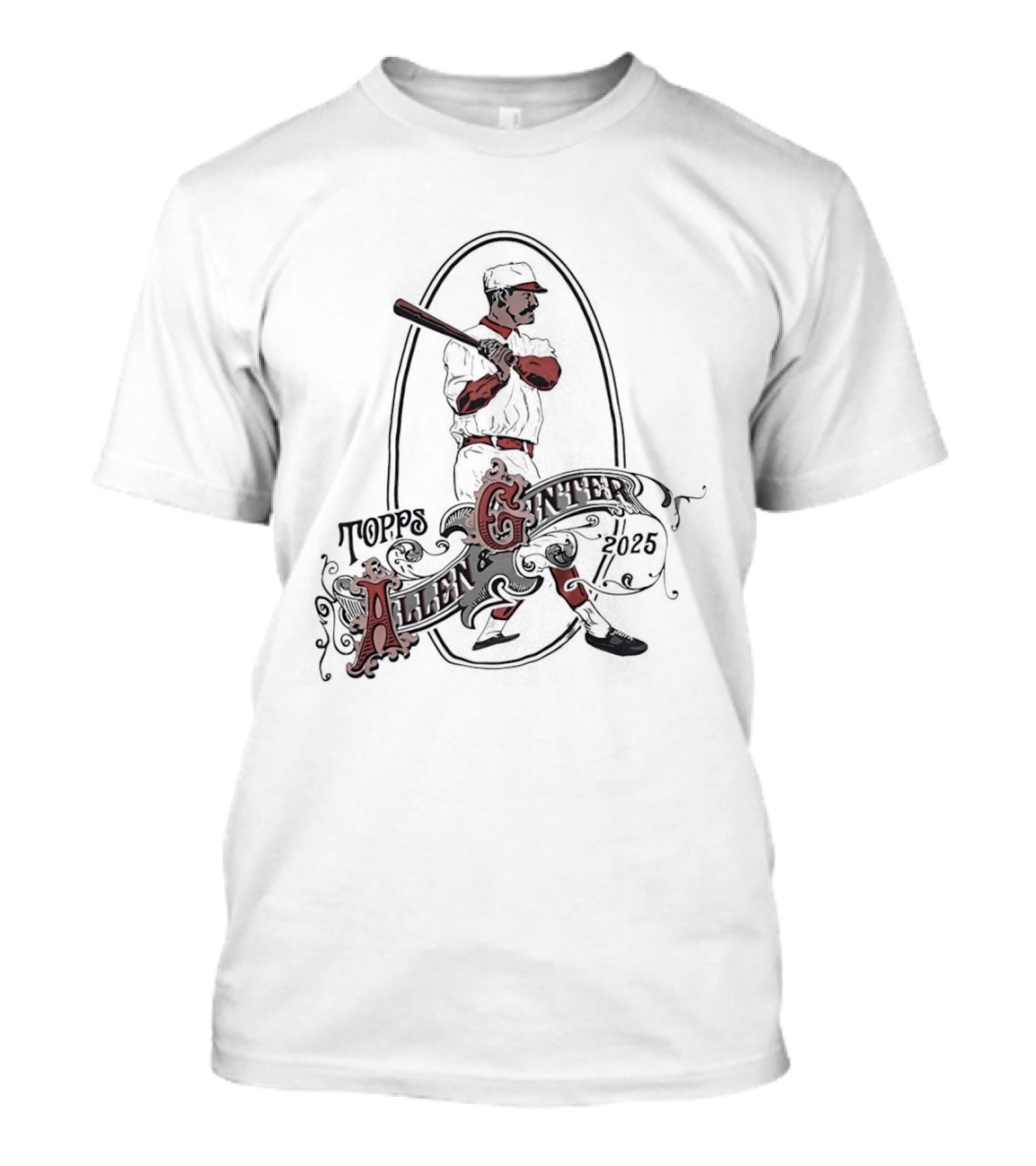 Allen And Ginter 2025 Vintage Baseball Player T-Shirt