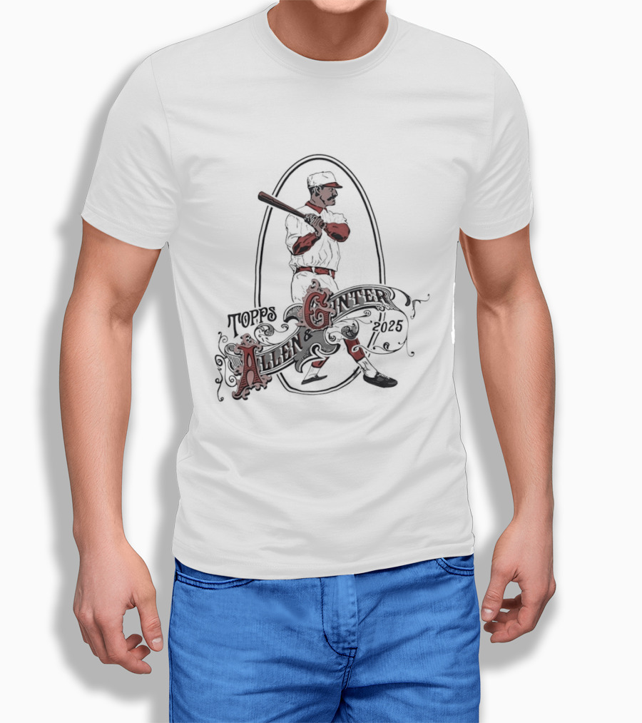 Allen And Ginter 2025 Vintage Baseball Player T-Shirt