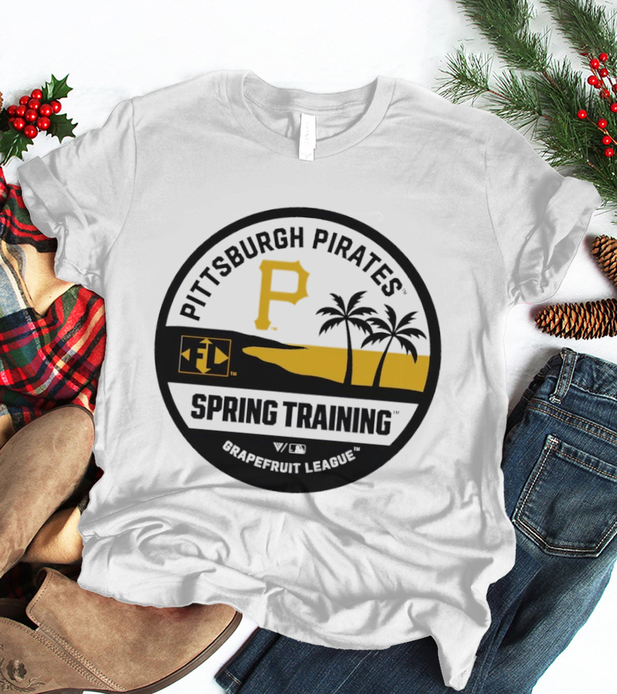 Pittsburgh Pirates Spring Training Luxe Knit Grapefruit League Palm Trees T-Shirt