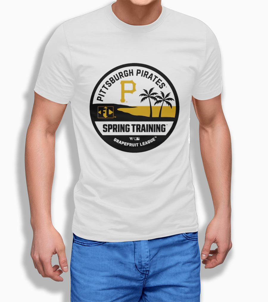 Pittsburgh Pirates Spring Training Luxe Knit Grapefruit League Palm Trees T-Shirt