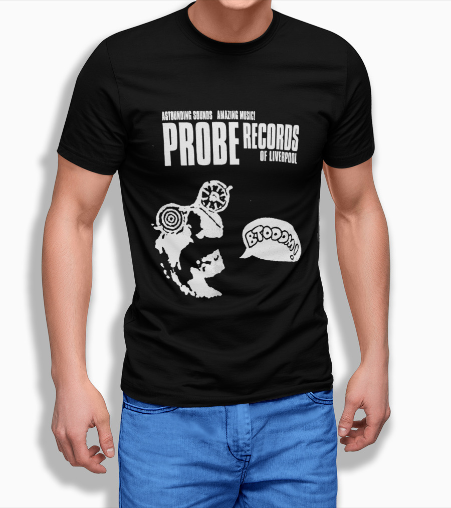 Astounding Sounds Amazing Music Probe Records Of Liverpool BTODOOM T-Shirt
