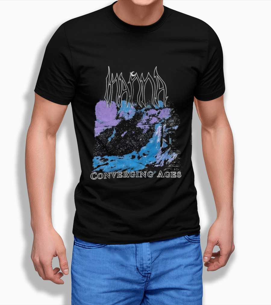 Inanna Converging Ages Abstract Purple And Blue T-Shirt