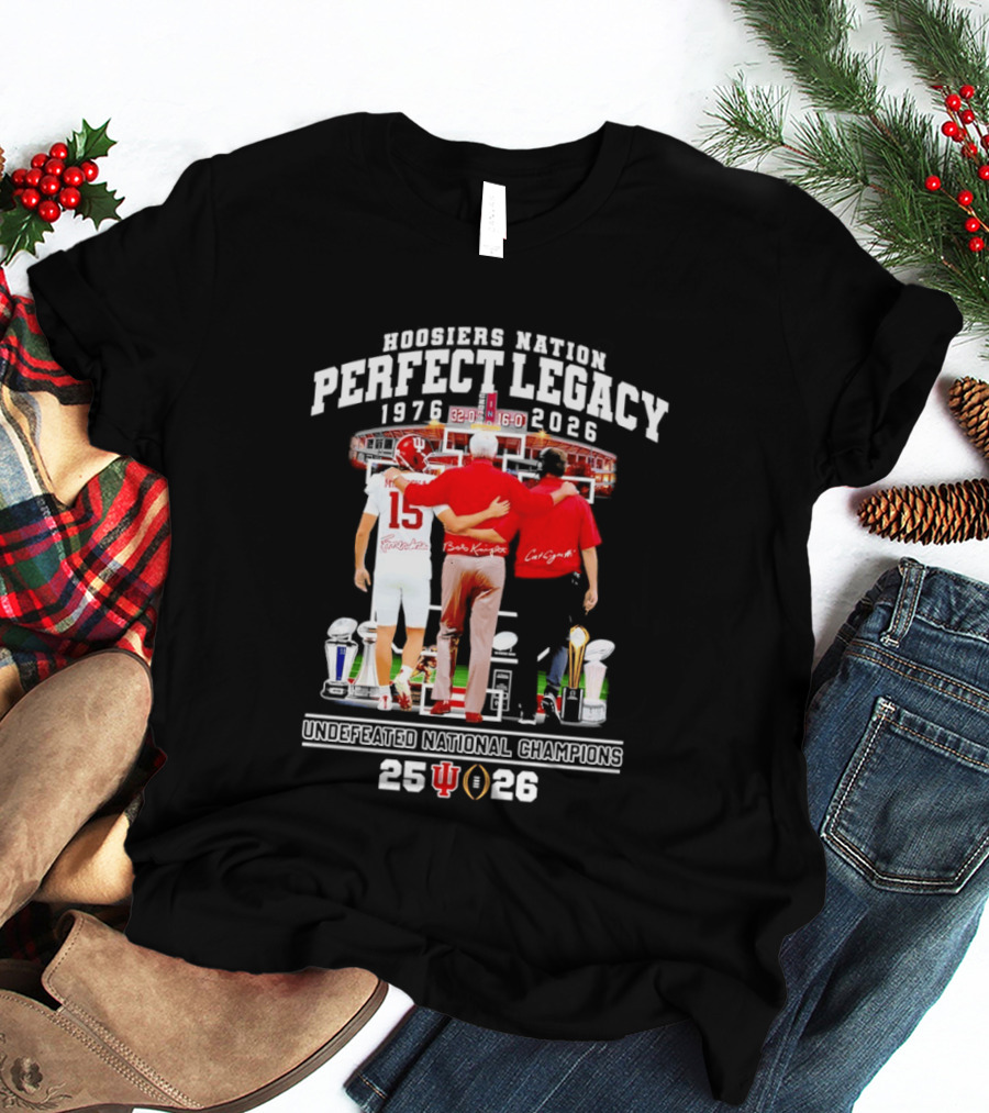Indiana Hoosiers Coach And Player Nation Perfect Legacy T-Shirt