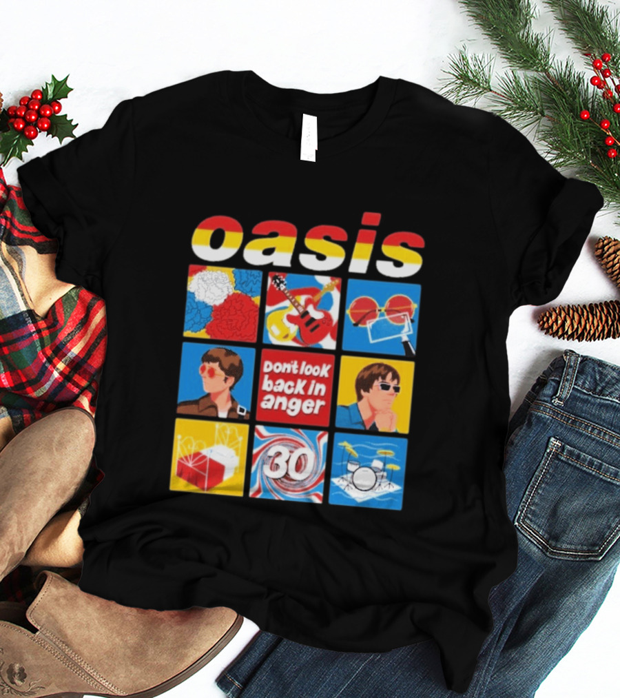 Oasis Don't Look Back In Anger 30 Years Celebration T-Shirt