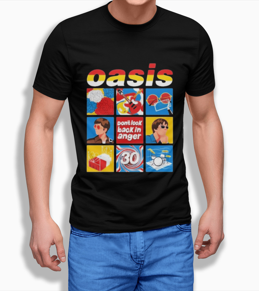 Oasis Don't Look Back In Anger 30 Years Celebration T-Shirt