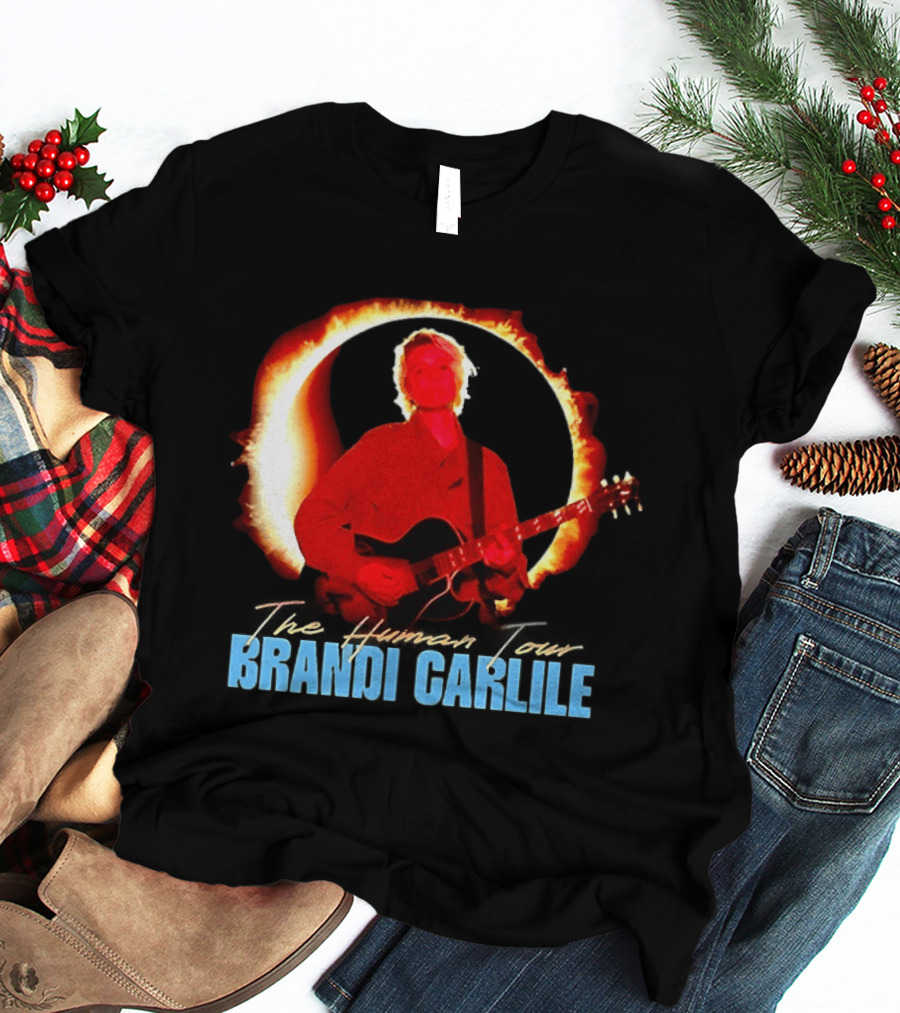 Brandi Carlile The Human Tour Eclipse Guitar T-Shirt