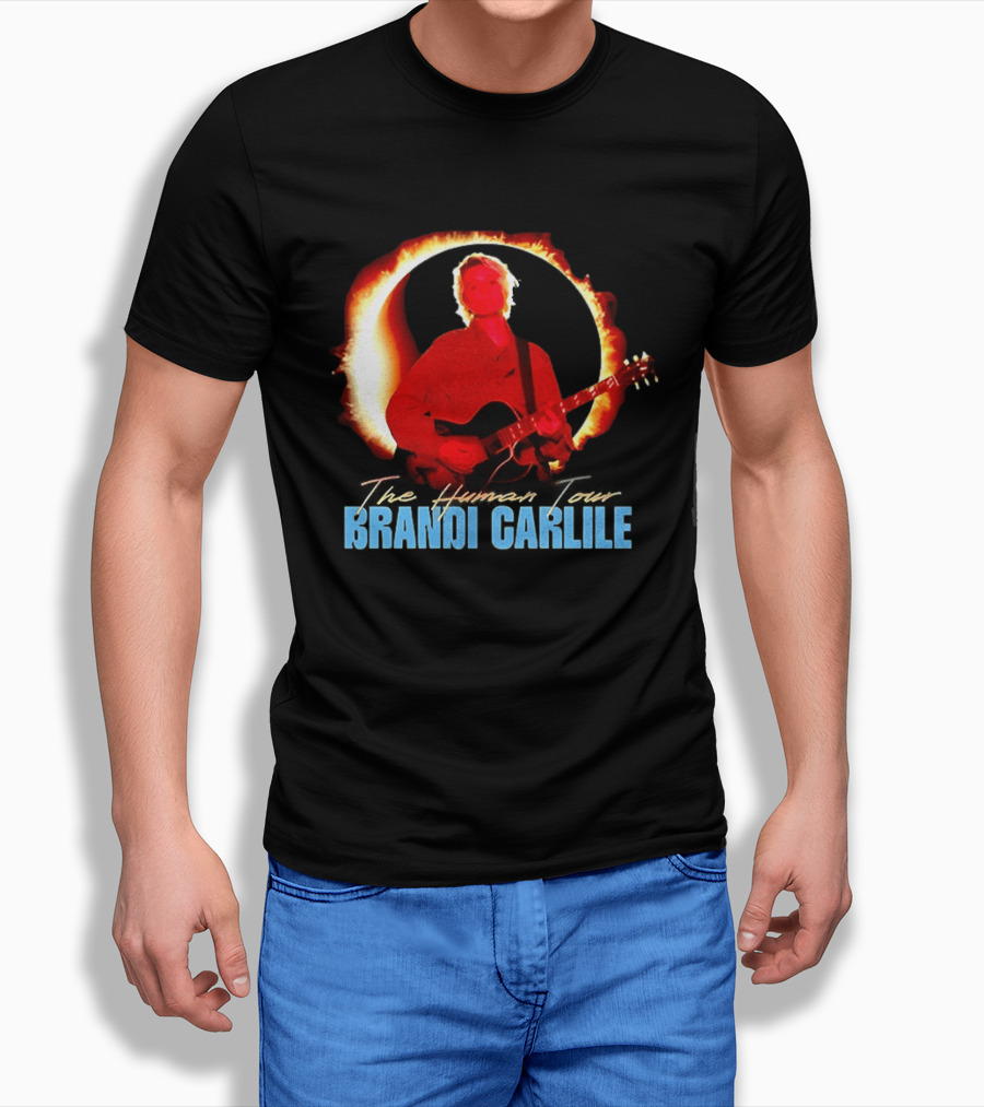 Brandi Carlile The Human Tour Eclipse Guitar T-Shirt