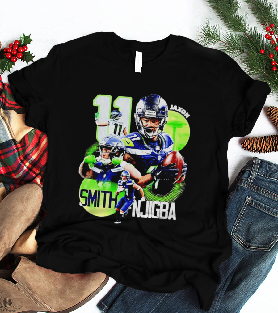 Jaxon Smith Njigba 11 Seattle Seahawks Football Receiver T-Shirt
