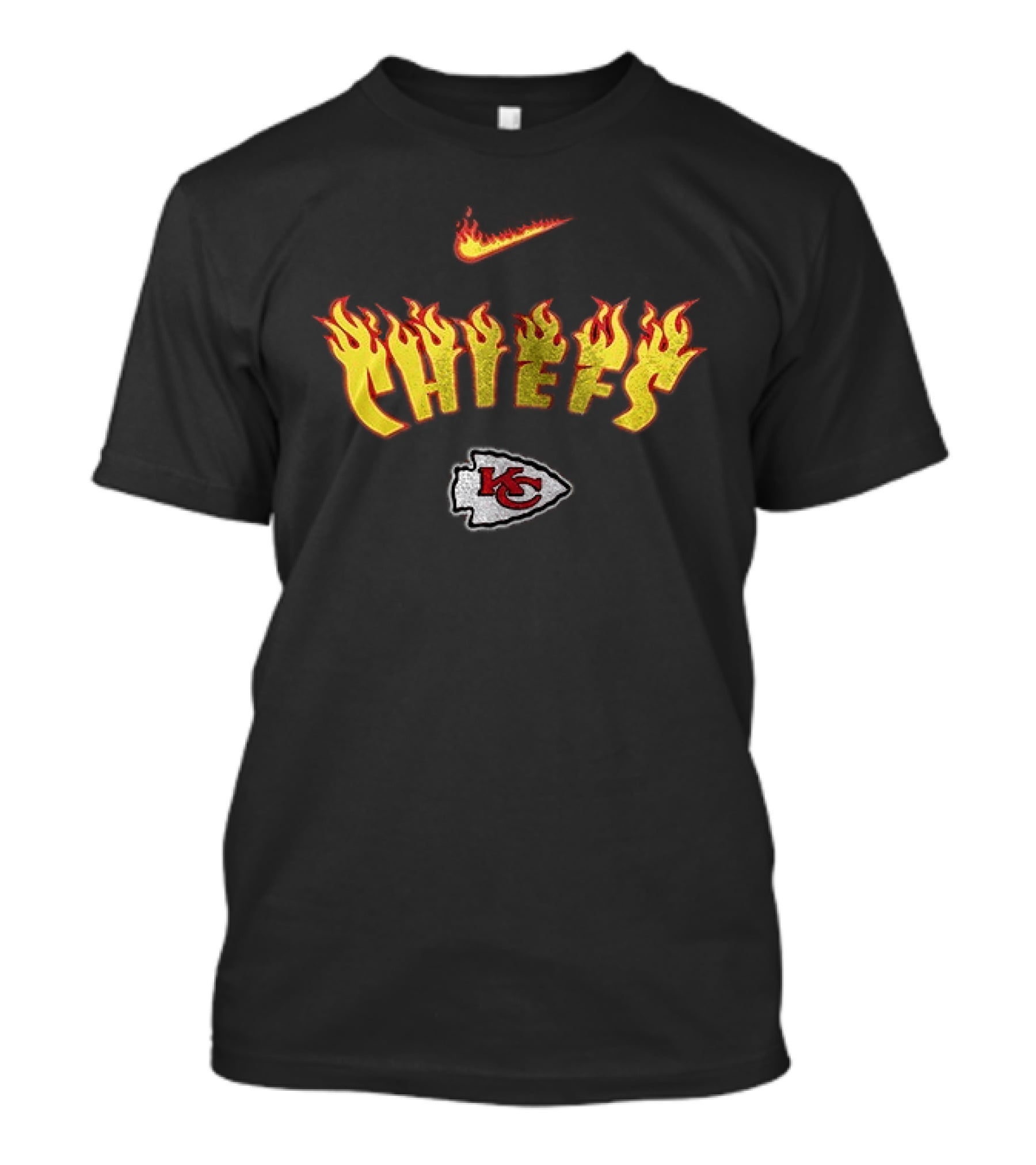 Kansas City Chiefs Firewave Helmet Nike KC T-Shirt