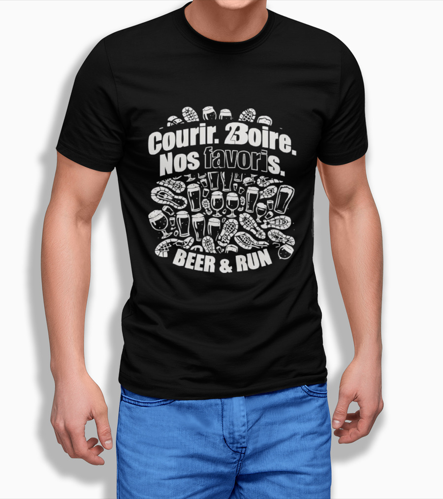 Courir Boire Nos Favoris Beer & Run Fun Event T-Shirt