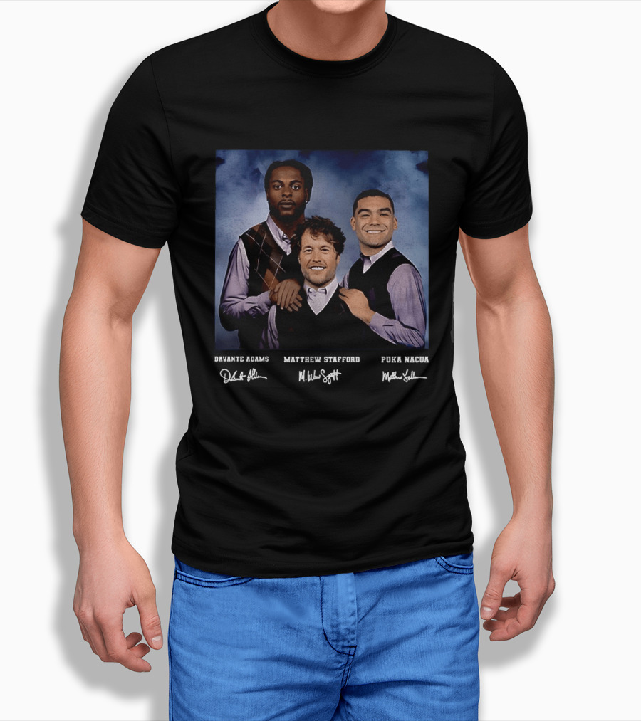 Davante Adams Puka Nacua Matthew Stafford Rams Football Step Brothers T-Shirt