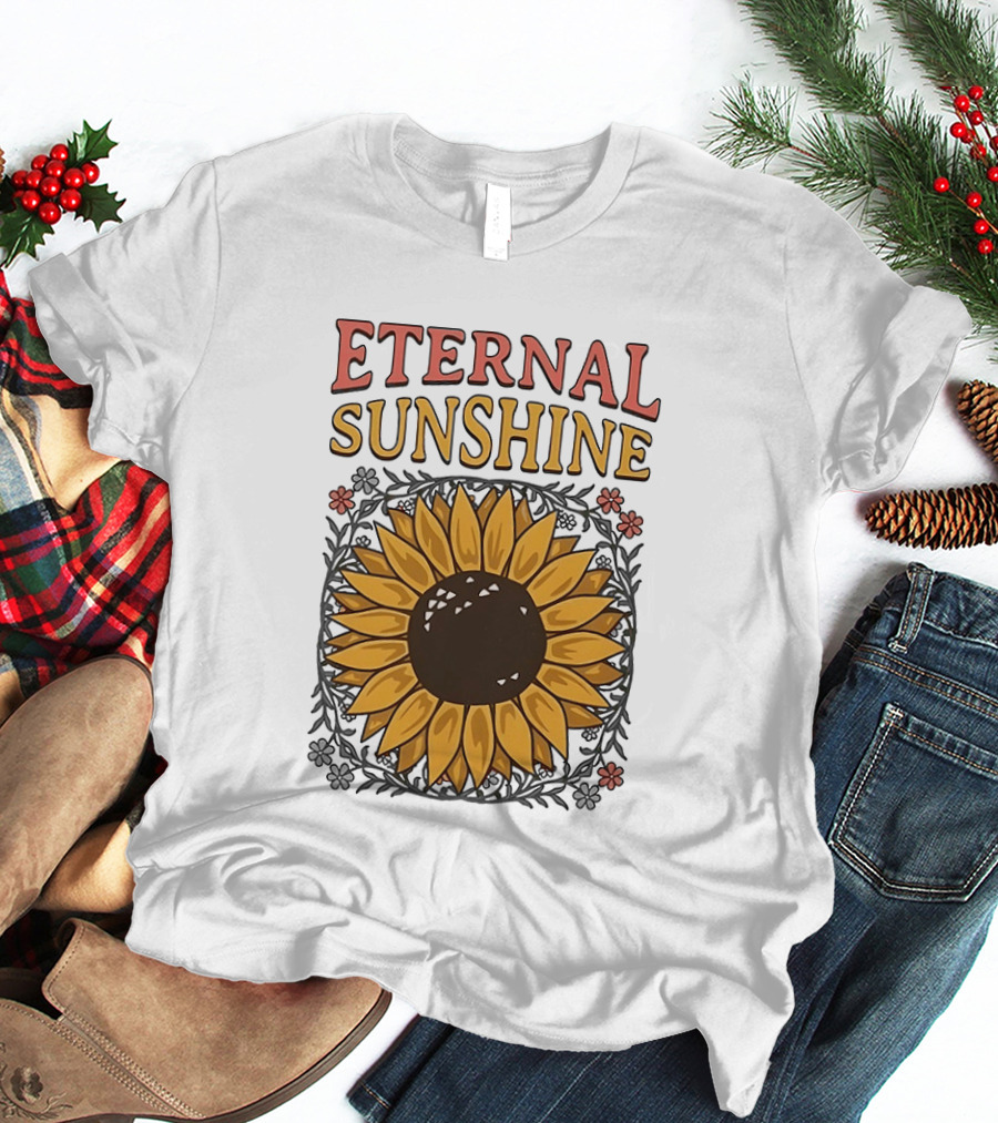 Eternal Sunshine Sunflower Blossom Floral T-Shirt