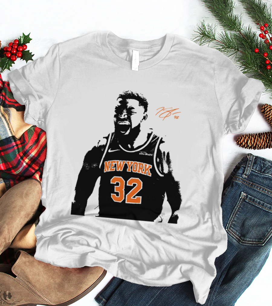 Karl Anthony Towns New York 32 Signature Knicks T-Shirt