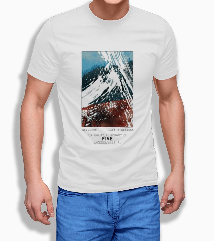 Last Dinosaurs Jacksonville FL Feb 21 2026 Mountain Scene T-Shirt