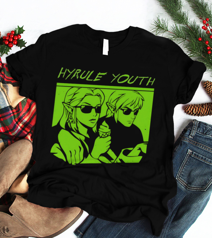 Hyrule Youth The Legend Of Zelda Sunglasses And Ice Cream T-Shirt