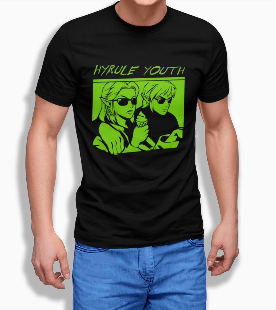 Hyrule Youth The Legend Of Zelda Sunglasses And Ice Cream T-Shirt