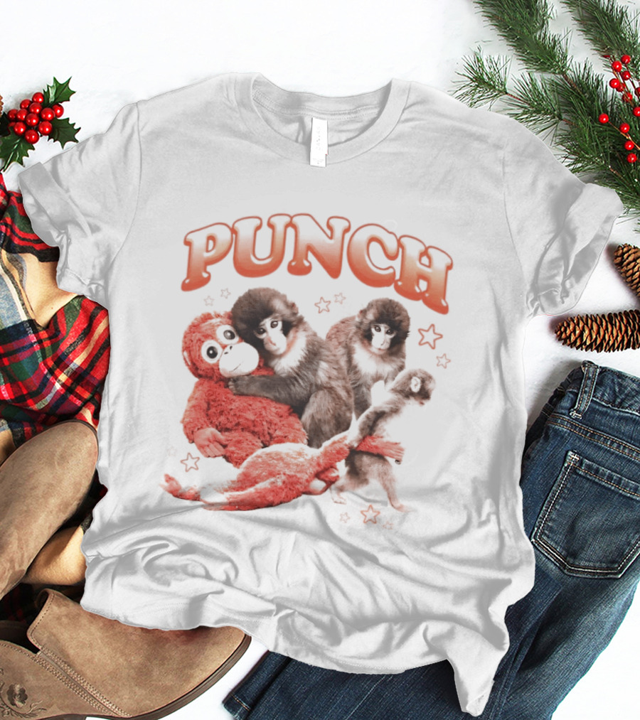 Punch The Monkey With Playful Puppet Friends T-Shirt