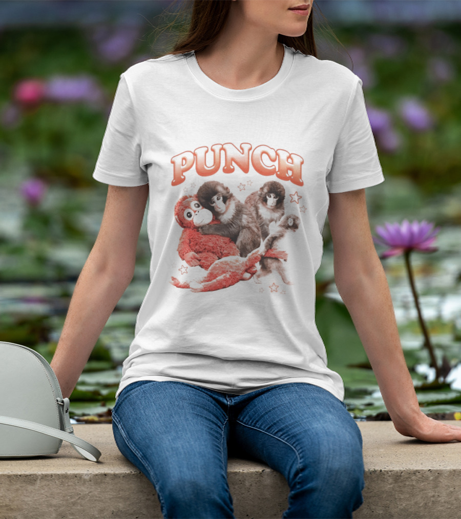 Punch The Monkey With Playful Puppet Friends T-Shirt