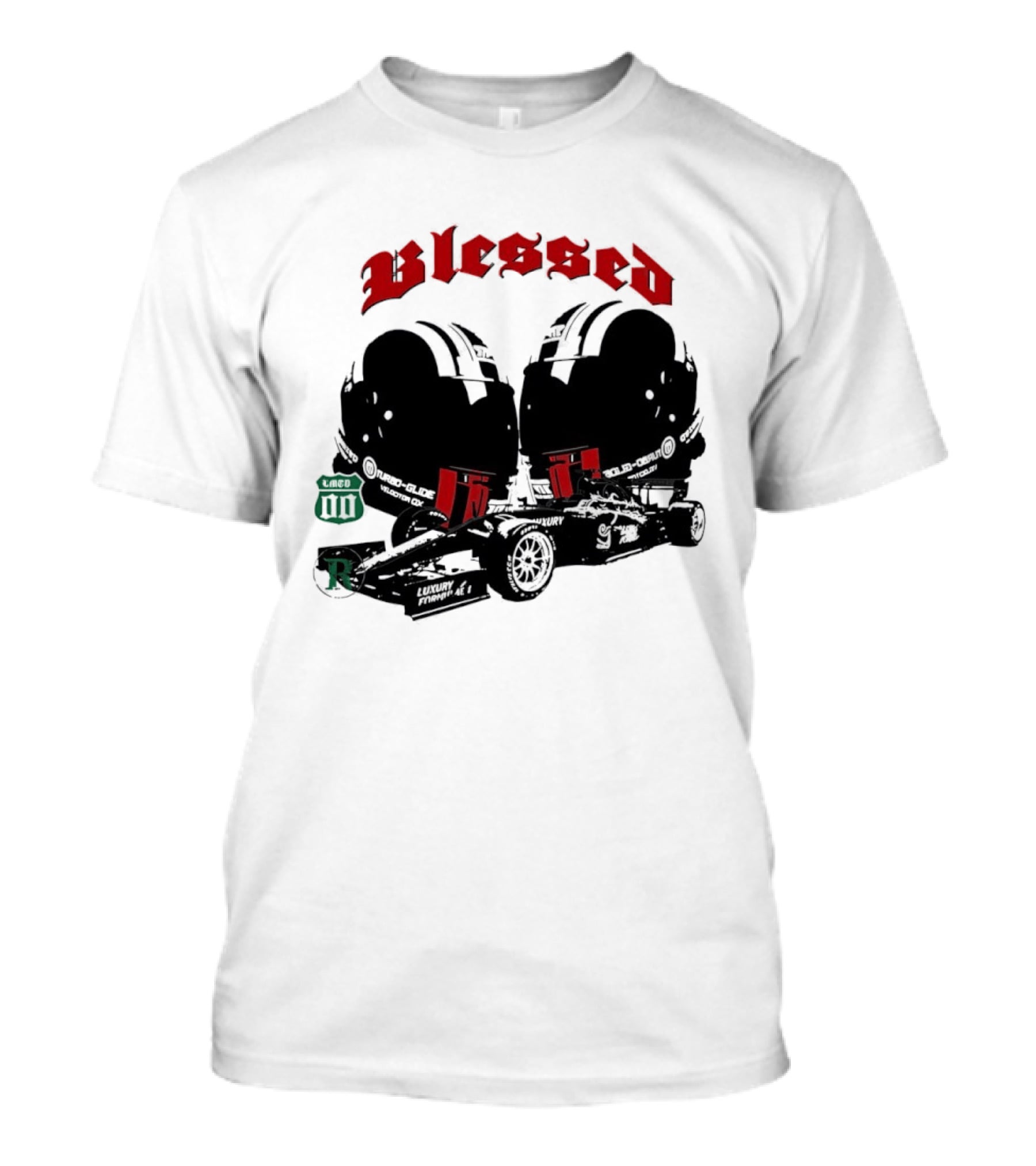 Blessed Formula 1 Racing Vintage Car T-Shirt