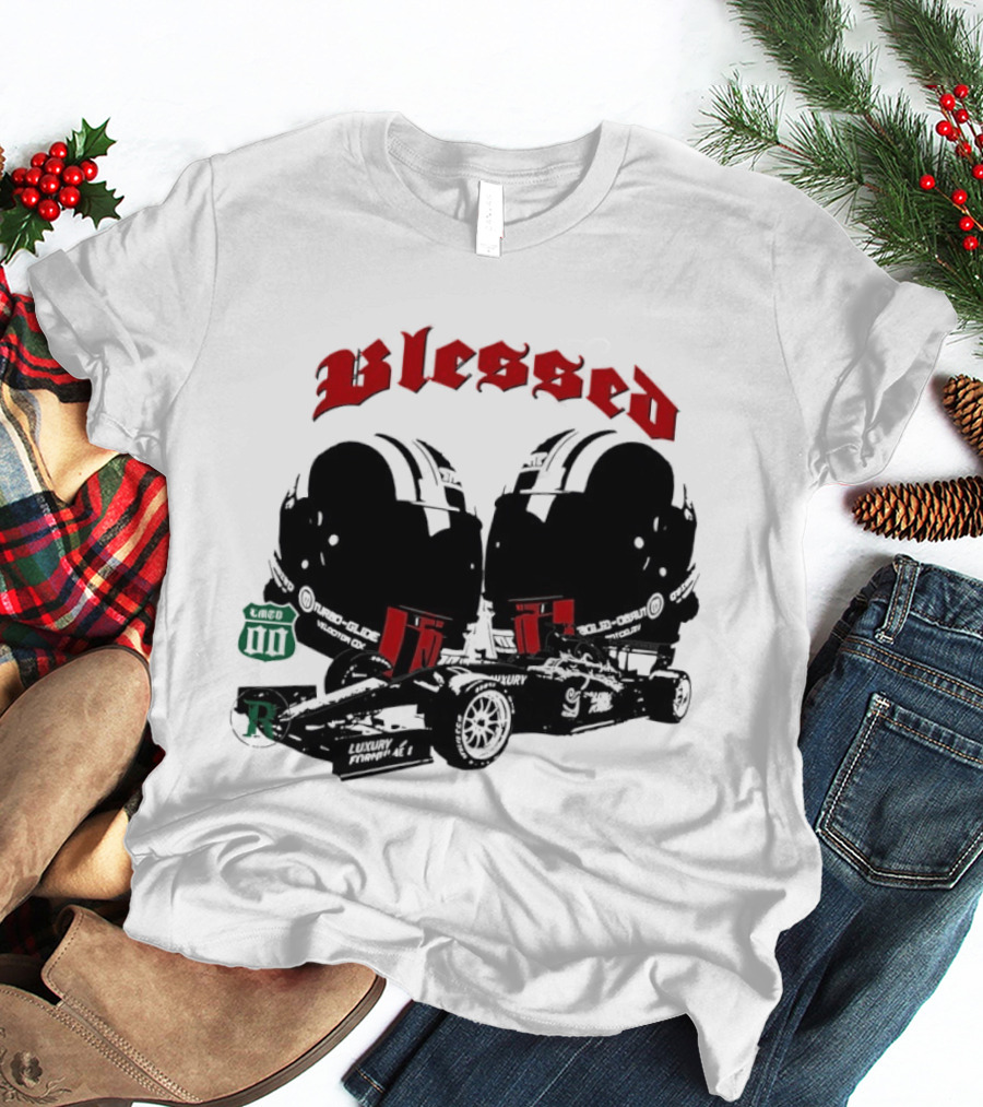 Blessed Formula 1 Racing Vintage Car T-Shirt