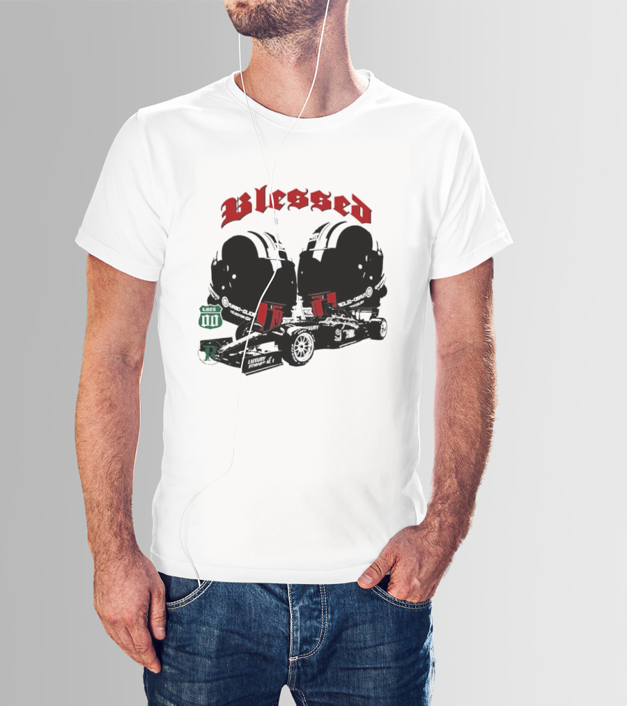 Blessed Formula 1 Racing Vintage Car T-Shirt