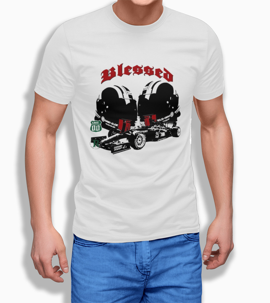 Blessed Formula 1 Racing Vintage Car T-Shirt