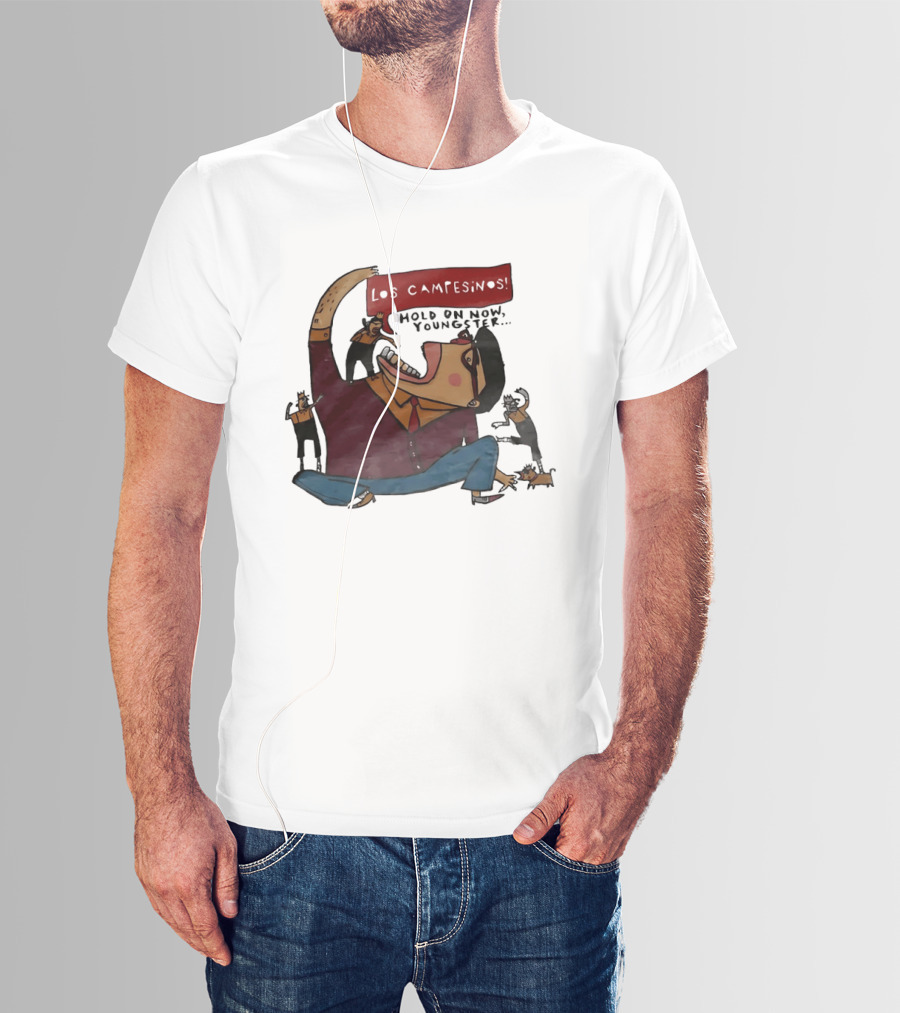 Los Campesinos Hold On Now Youngster Illustrated Characters In Motion T-Shirt