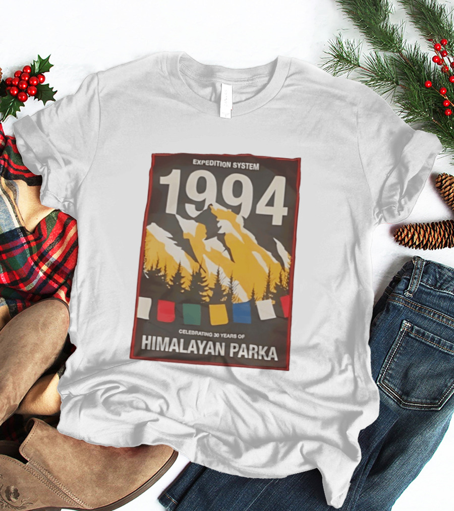 Expedition System 1994 Celebrating 30 Years Of Himalayan Parka Mountain Adventure T-Shirt
