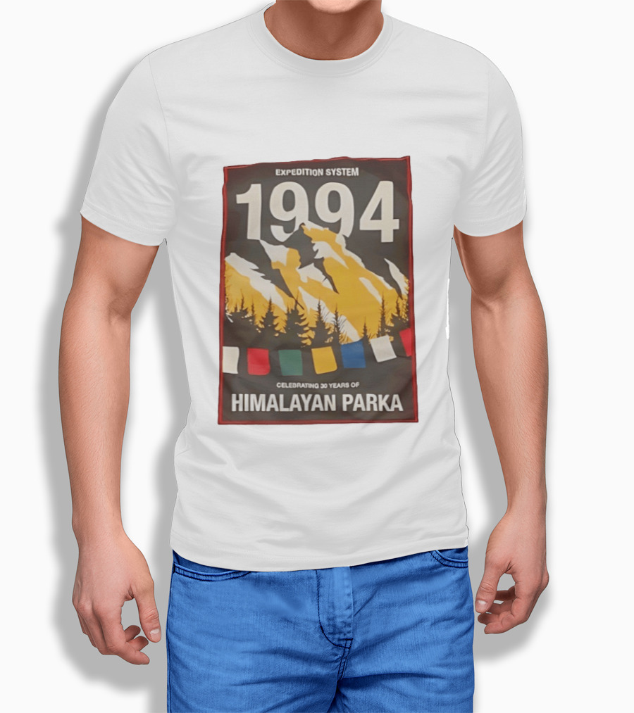 Expedition System 1994 Celebrating 30 Years Of Himalayan Parka Mountain Adventure T-Shirt