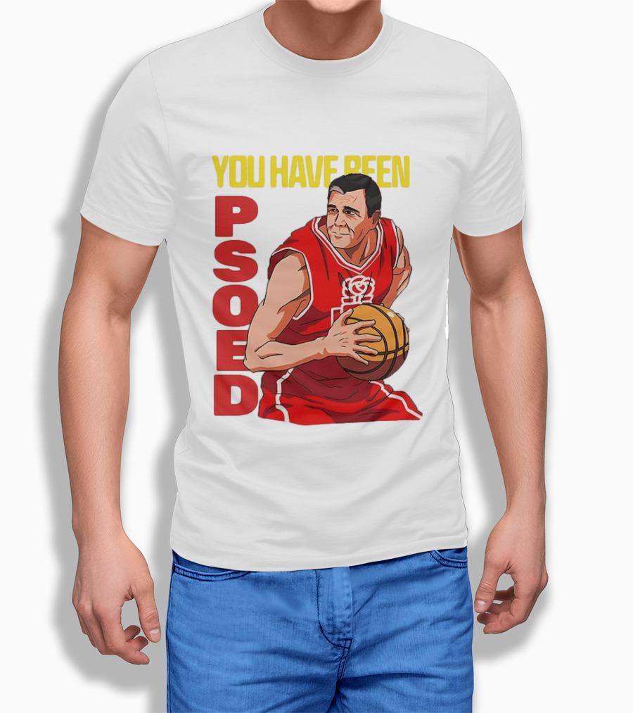 You Have Been Psoed Basketball Player Red Jersey T-Shirt