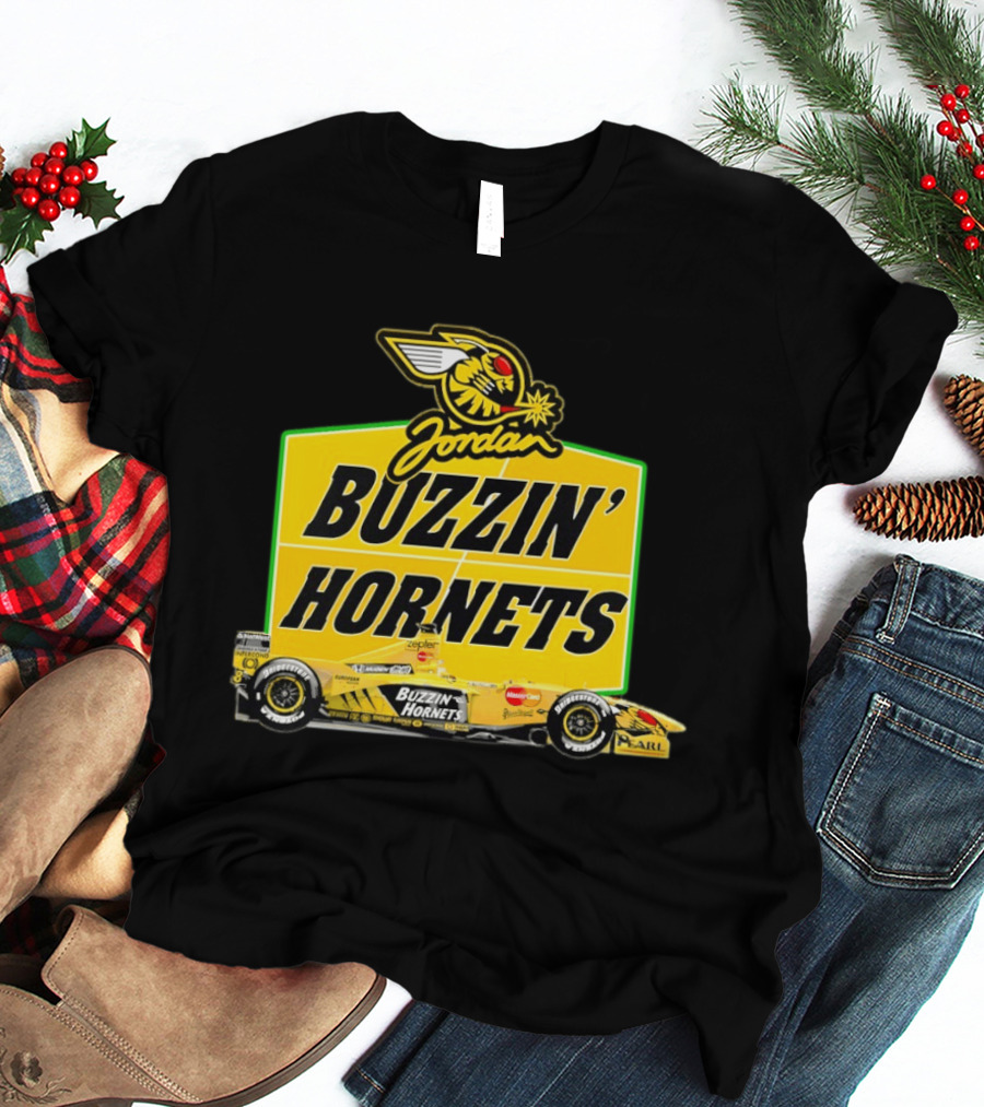 Buzzin' Hornets Jordan F1 En Honda Car T-Shirt