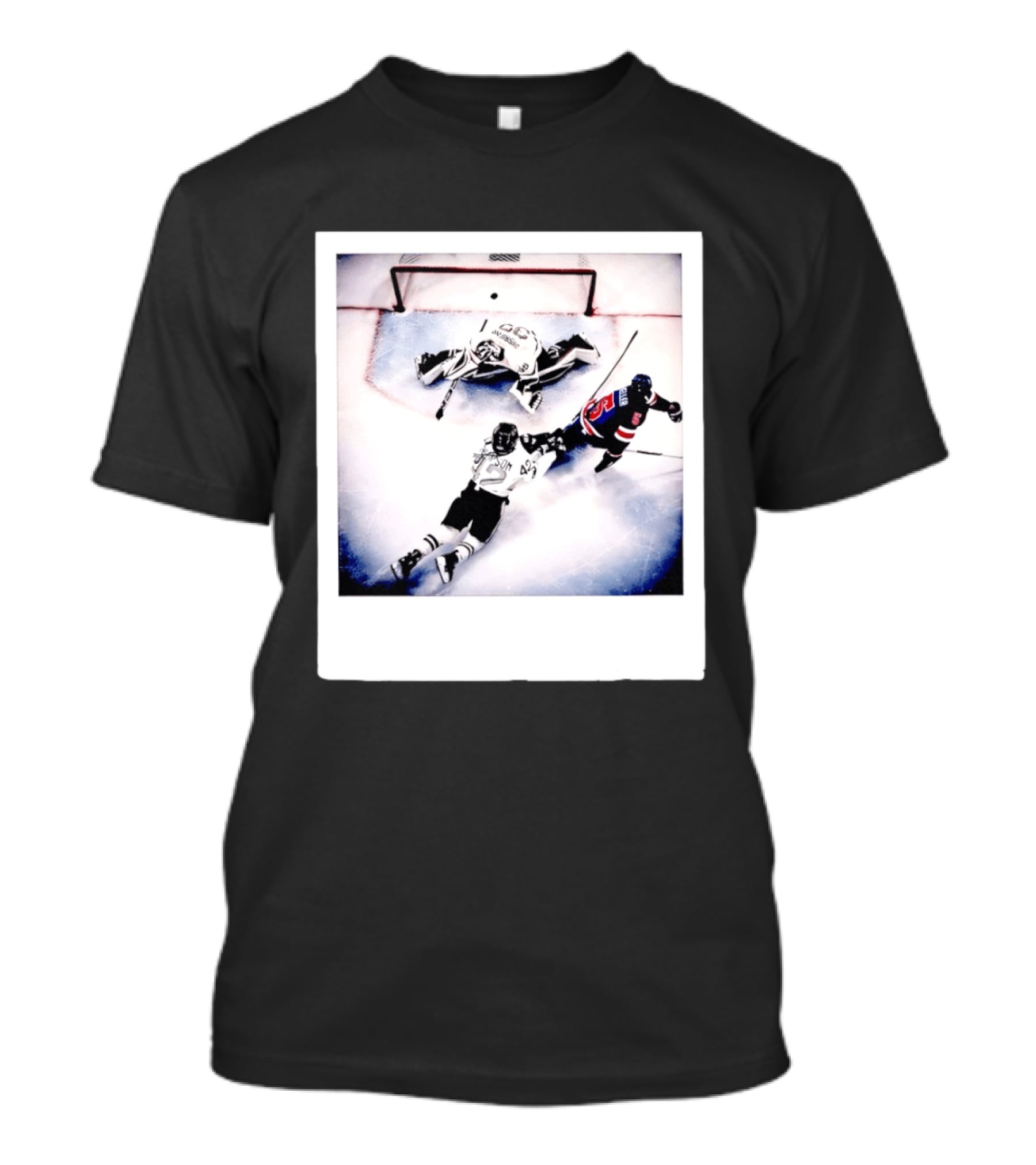 Women's Hockey USA Golden Goal Megan Keller Polaroid Picture T-Shirt