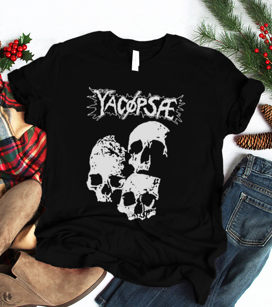Yacopsae Skull Art Punk Band Merchandise T-Shirt