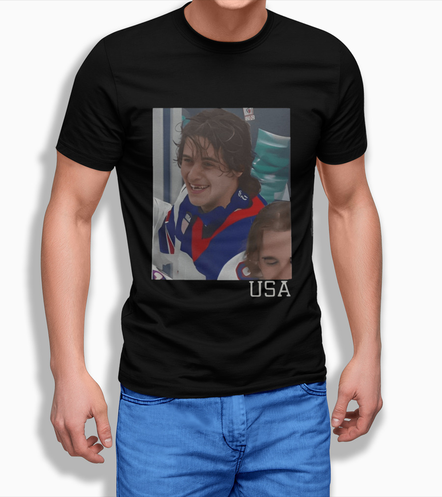 Jack Hughes OT Winner USA Teeth 2026 Winter Olympics Milano Cortina T-Shirt