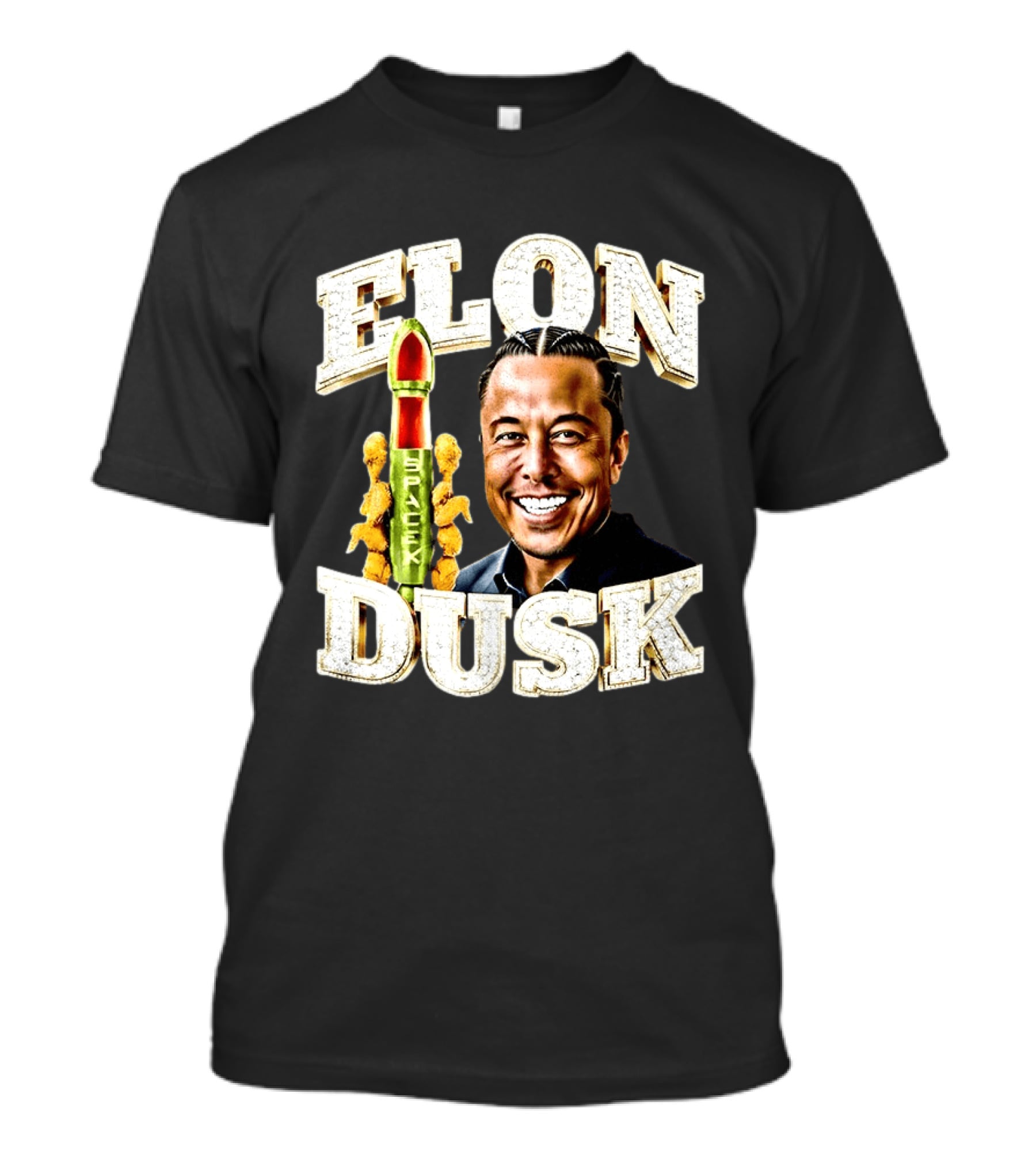 Elon Dusk SpaceX Rocket And Teddy Bears T-Shirt