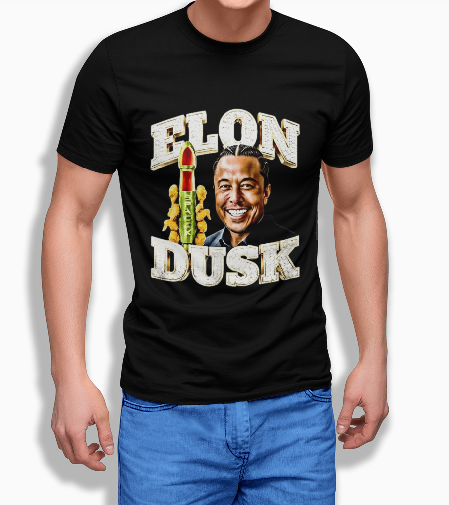 Elon Dusk SpaceX Rocket And Teddy Bears T-Shirt