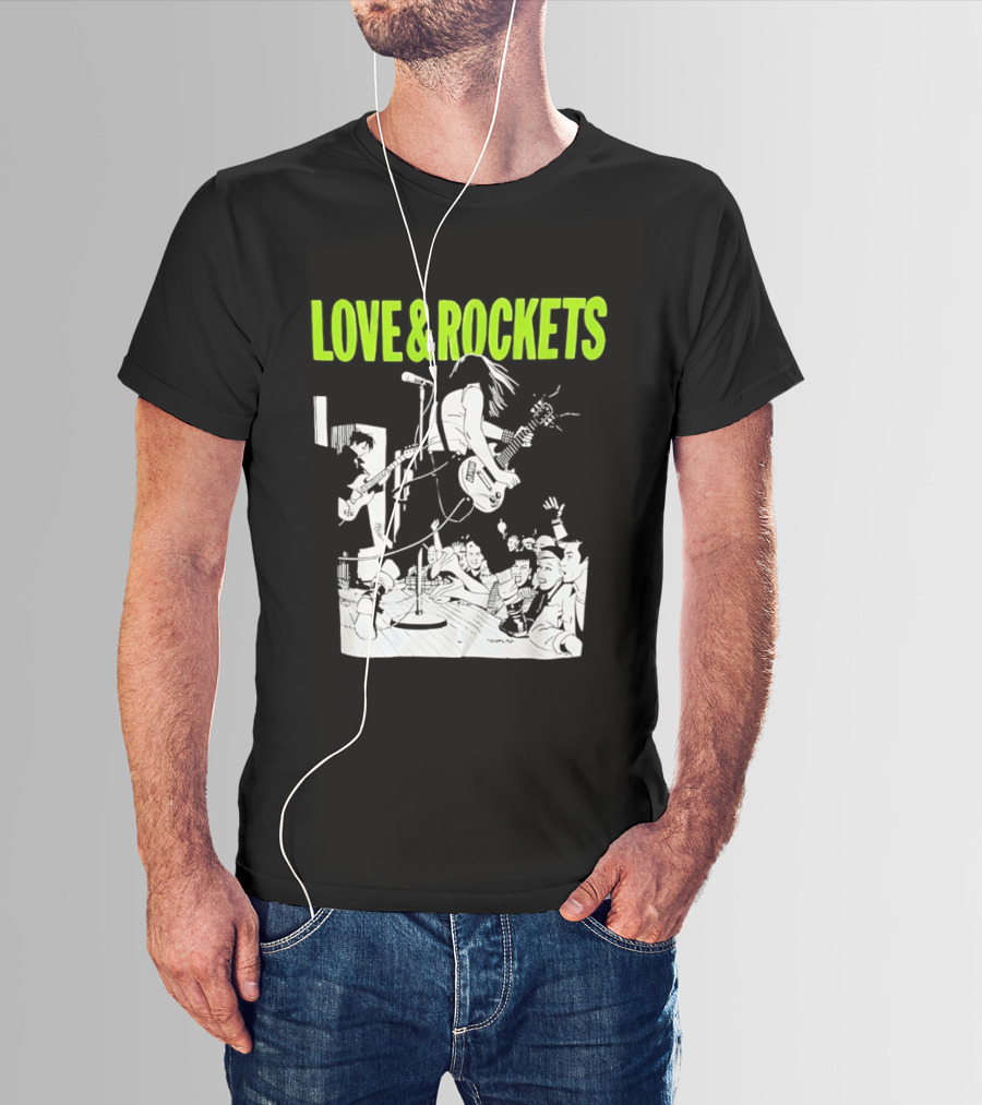 Love And Rockets Band Iconic Performance T-Shirt