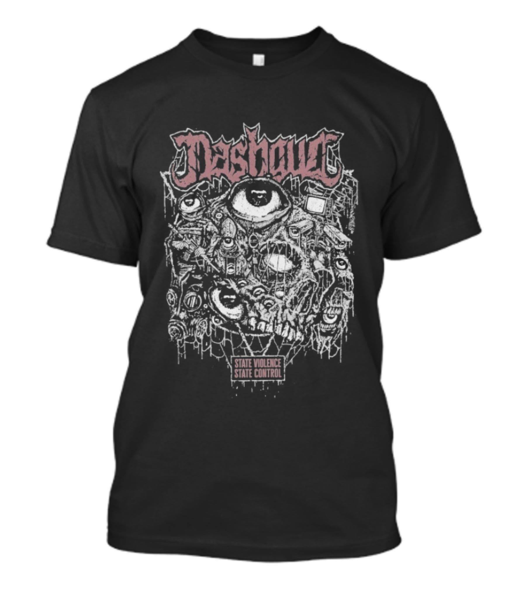 Nashgul State Violence State Control Eyes Occult Visuals T-Shirt