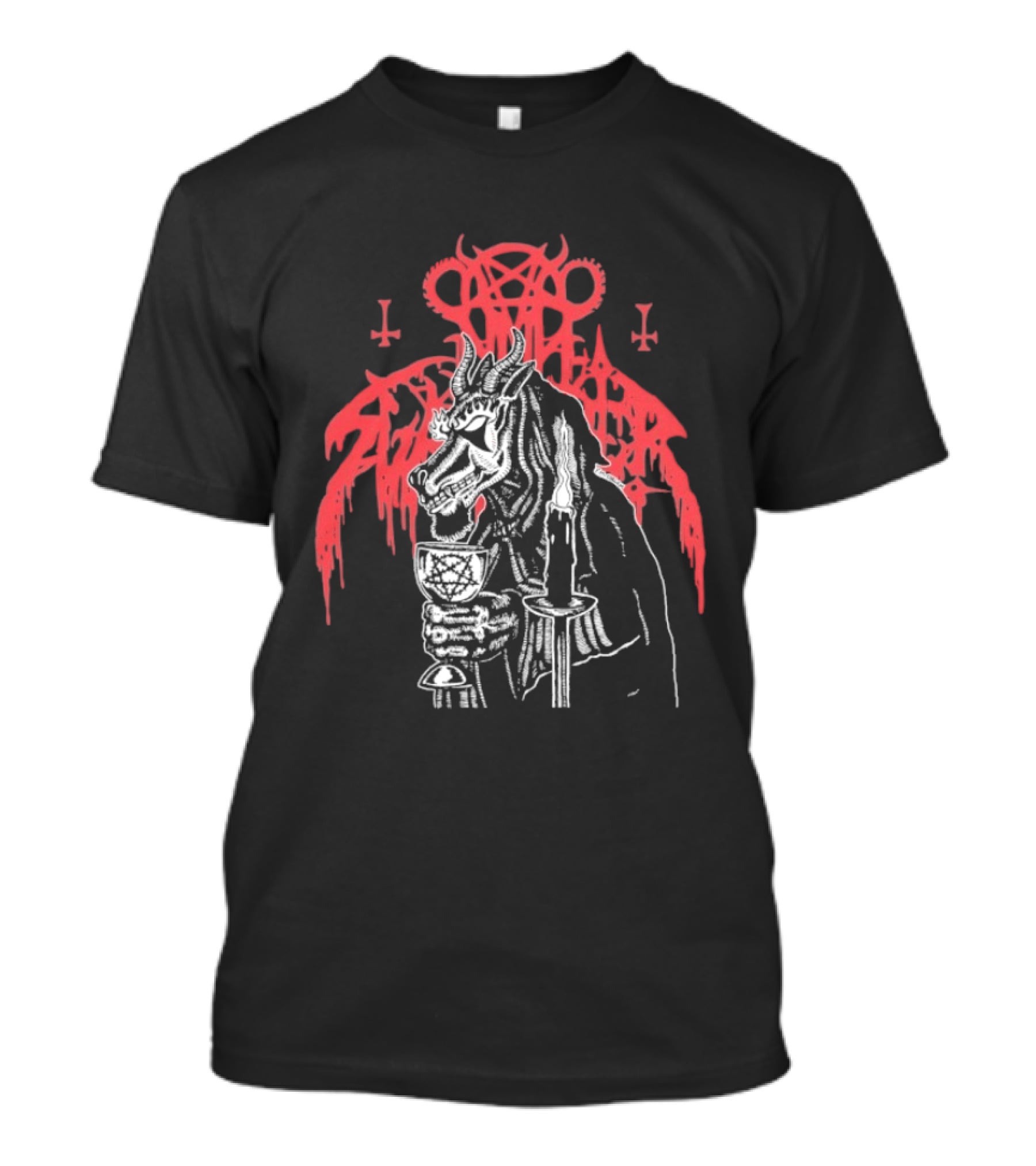Nunslaughter Goat Demon Occult Ritual T-Shirt
