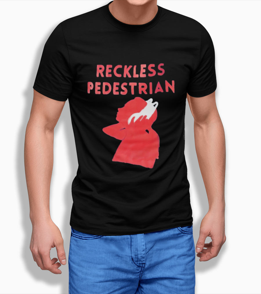 Reckless Pedestrian Bold Red T-Shirt