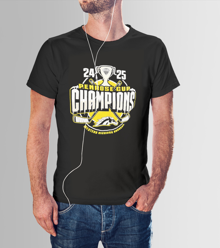 Western Michigan Broncos 2025 Penrose Cup Champions T-Shirt